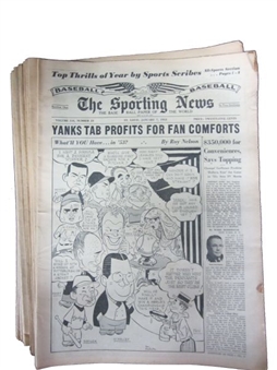 1953 The Sporting News Complete Year (52 Issues)